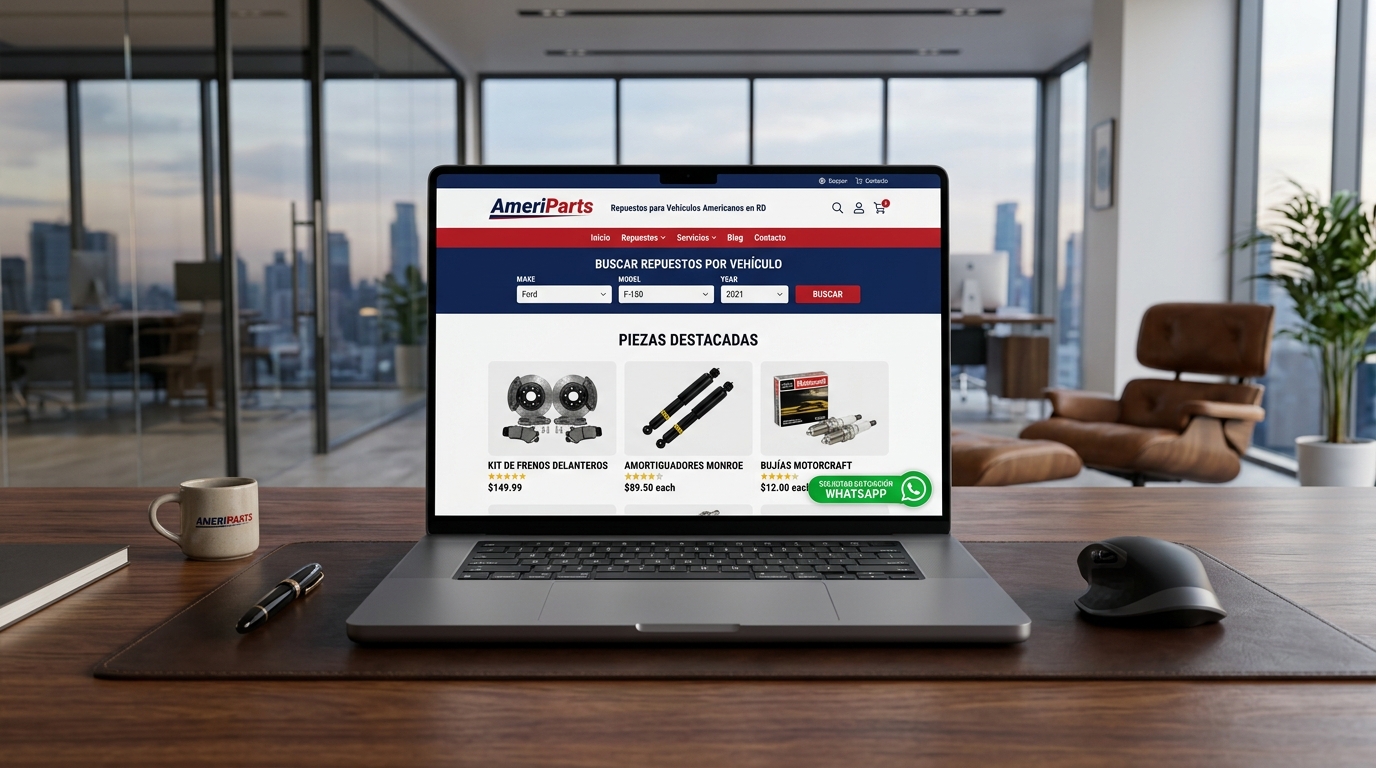 AmeriParts: Posicionamiento SEO & Campañas de Pauta Automotriz