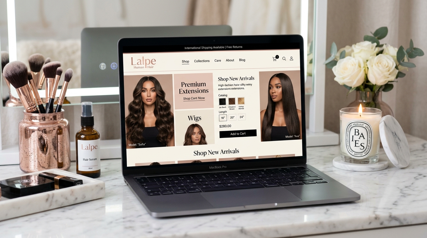 Lalpe Human Hair: E-Commerce Internacional de Extensiones de Cabello