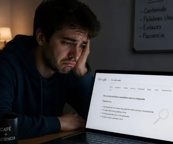 mi web no aparece en google